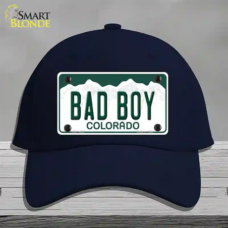 Bad Boy Colorado Novelty License Plate Hat Cotton / Navy