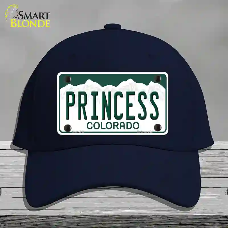 Princess Colorado Novelty License Plate Hat Cotton / Navy