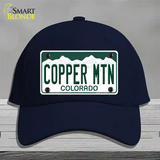 Copper Mountain Colorado Novelty License Plate Hat Cotton / Navy