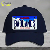 Badlands South Dakota Novelty License Plate Hat Cotton / Navy