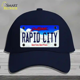 Rapid City South Dakota Novelty License Plate Hat Cotton / Navy