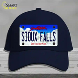 Sioux Falls South Dakota Novelty License Plate Hat Cotton / Navy