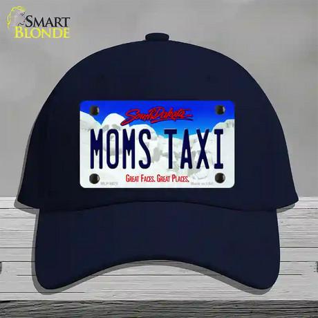 Moms Taxi South Dakota Novelty License Plate Hat Cotton / Navy