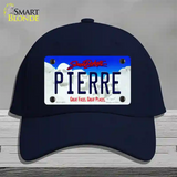 Pierre South Dakota Novelty License Plate Hat Cotton / Navy