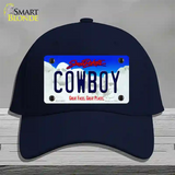 Cowboy South Dakota Novelty License Plate Hat Cotton / Navy