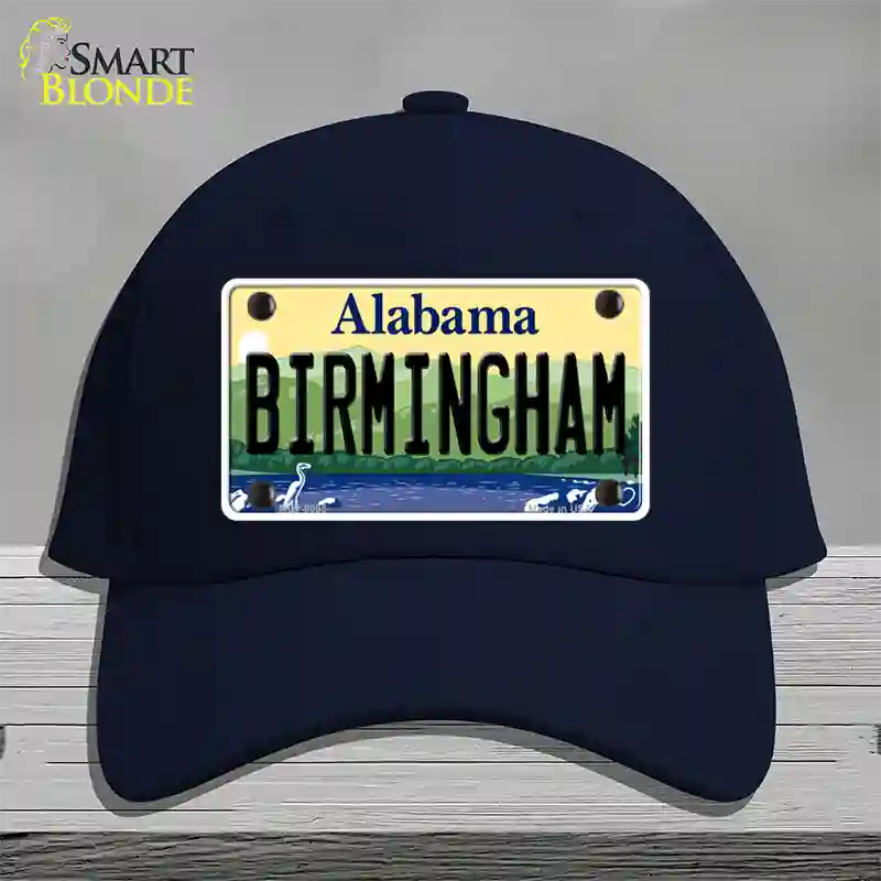 Birmingham Alabama Novelty License Plate Hat Cotton / Navy