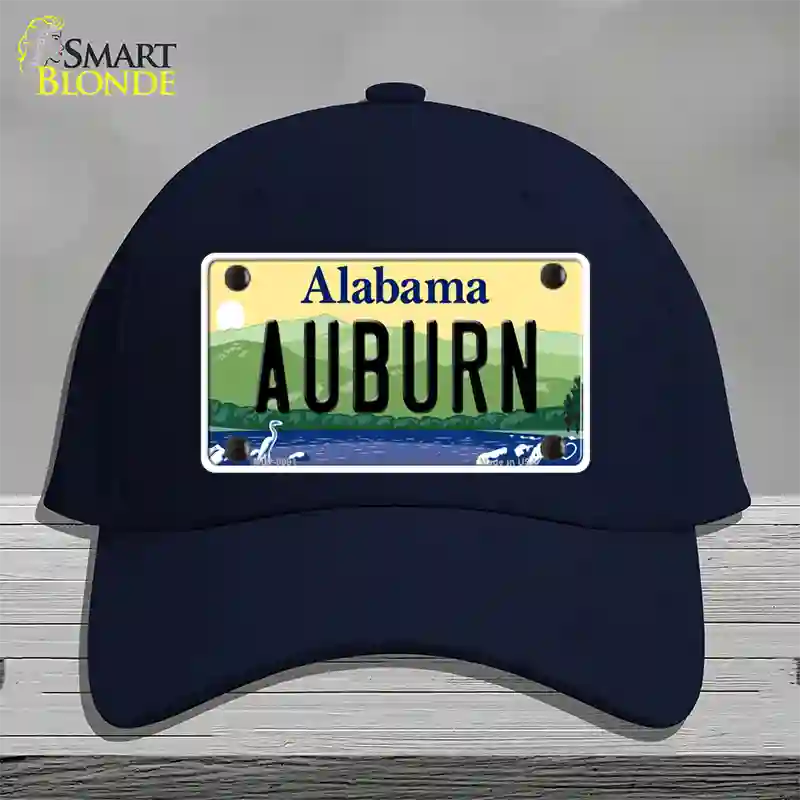 Auburn Alabama Novelty License Plate Hat Cotton / Navy