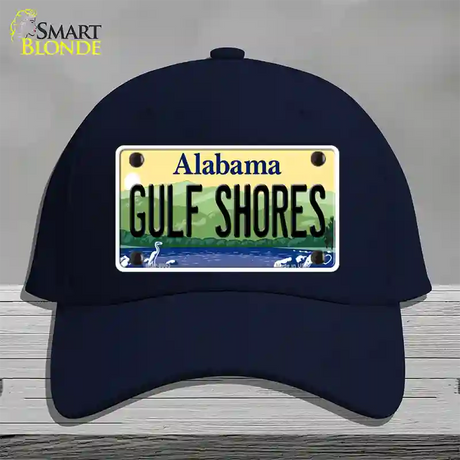 Gulf Shores Alabama Novelty License Plate Hat Cotton / Navy