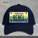 Rebel Alabama Novelty License Plate Hat Cotton / Navy