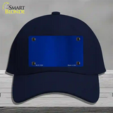 Blue Metallic Solid Novelty License Plate Hat Cotton / Navy