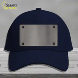 Grey Metallic Solid Novelty License Plate Hat Cotton / Navy