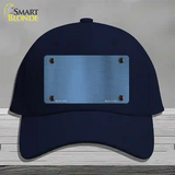 Light Blue Metallic Solid Novelty License Plate Hat Cotton / Navy