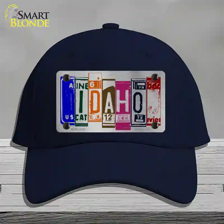 Idaho License Plate Art Novelty License Plate Hat Cotton / Navy