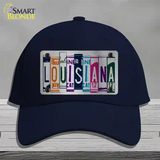 Louisiana License Plate Art Novelty License Plate Hat Cotton / Navy