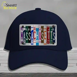 Massachusetts License Plate Art Novelty License Plate Hat Cotton / Navy