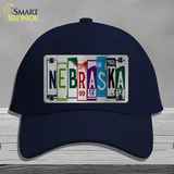 Nebraska License Plate Art Novelty License Plate Hat Cotton / Navy