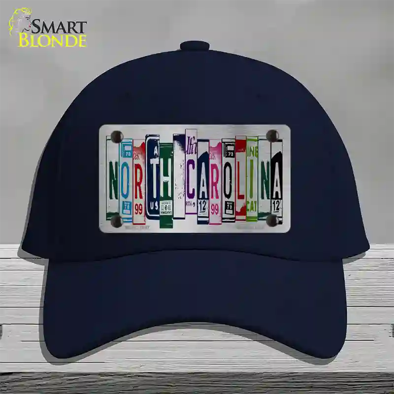 North Carolina License Plate Art Novelty License Plate Hat Cotton / Navy