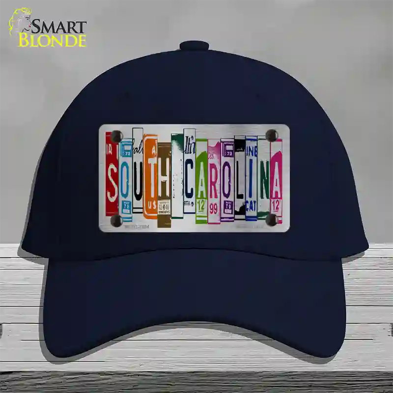 South Carolina License Plate Art Novelty License Plate Hat Cotton / Navy