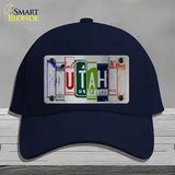 Utah License Plate Art Novelty License Plate Hat Cotton / Navy