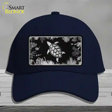 Turtle Black Brushed Chrome Novelty License Plate Hat Cotton / Navy