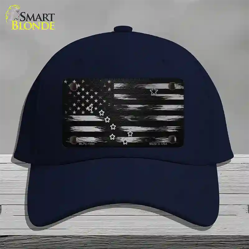 Alaska Carbon Fiber Novelty License Plate Hat Cotton / Navy