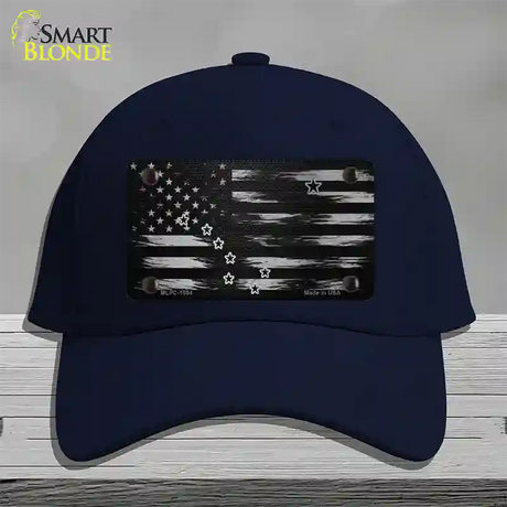 Alaska Carbon Fiber Novelty License Plate Hat Cotton / Navy