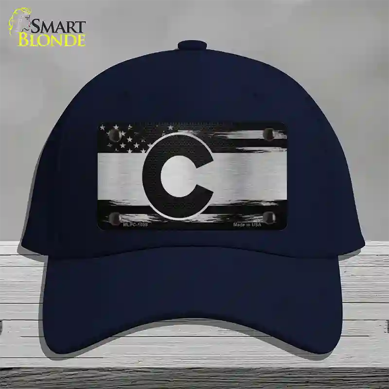 Colorado Carbon Fiber Novelty License Plate Hat Cotton / Navy