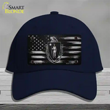 Massachusetts Carbon Fiber Novelty License Plate Hat Cotton / Navy