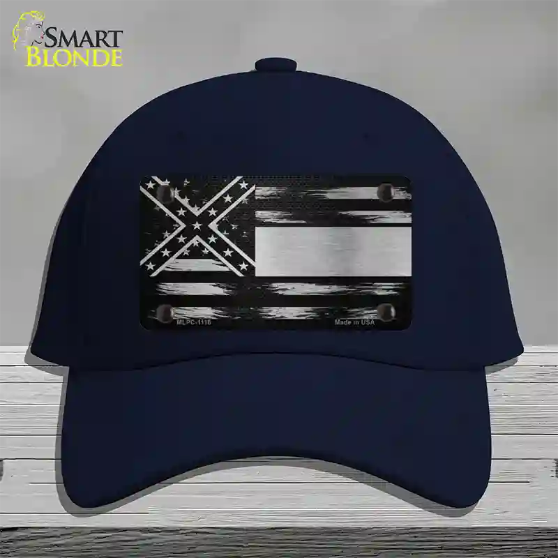 Mississippi Carbon Fiber Novelty License Plate Hat Cotton / Navy