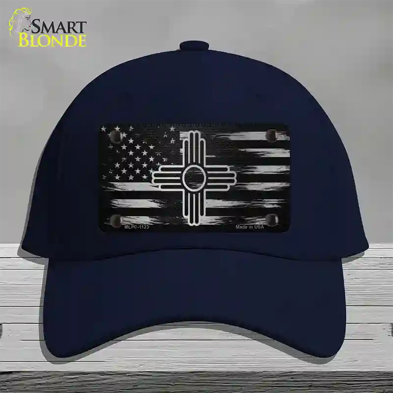 New Mexico Carbon Fiber Novelty License Plate Hat Cotton / Navy