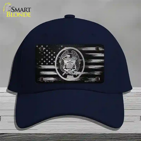 Utah Carbon Fiber Novelty License Plate Hat Cotton / Navy