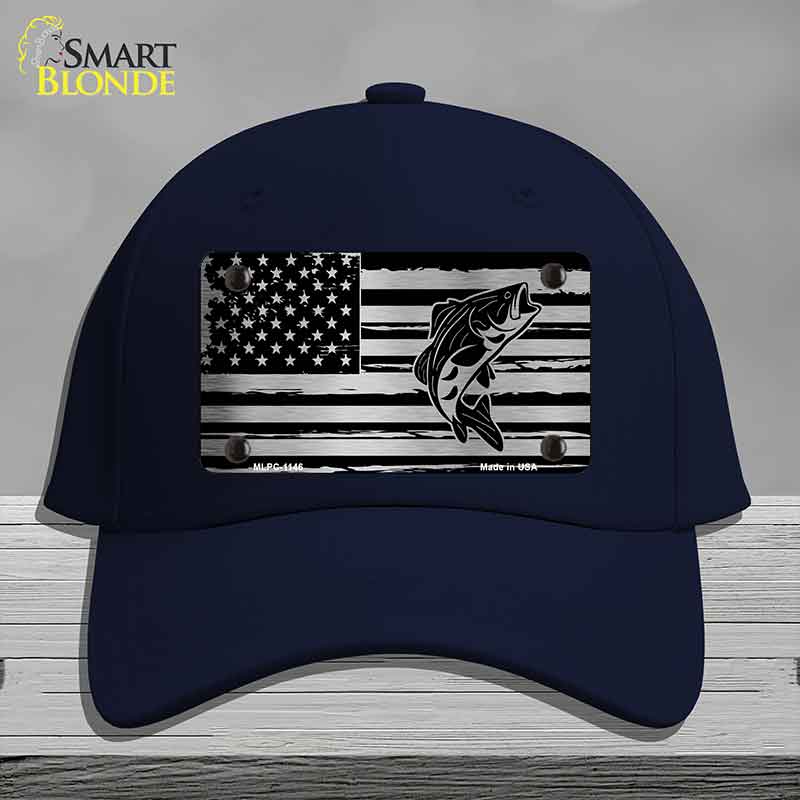 Patriotic Bass Novelty License Plate Hat HAT-MLPC-1146