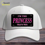 Princess Thats Why Novelty License Plate Hat Cotton / White