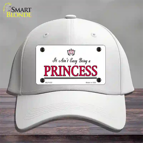 Easy Being A Princess Novelty License Plate Hat Cotton / White