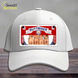 Buttwiser Beer Girls Novelty License Plate Hat Cotton / White