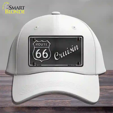 Route 66 Cruisin Novelty License Plate Hat Cotton / White