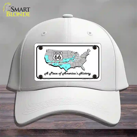 A Piece Of History Novelty License Plate Hat Cotton / White