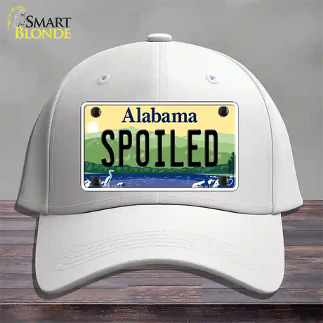 Spoiled Alabama Novelty License Plate Hat Cotton / White