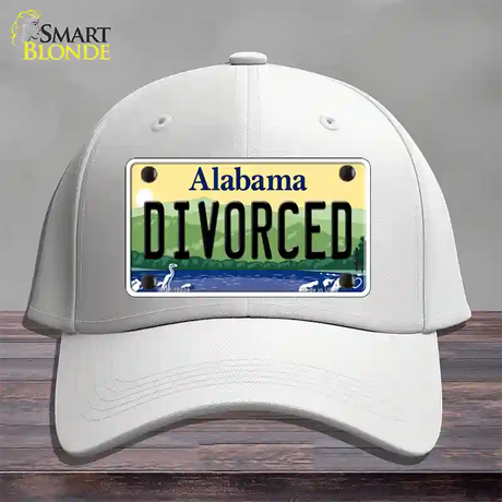 Divorced Alabama Novelty License Plate Hat Cotton / White