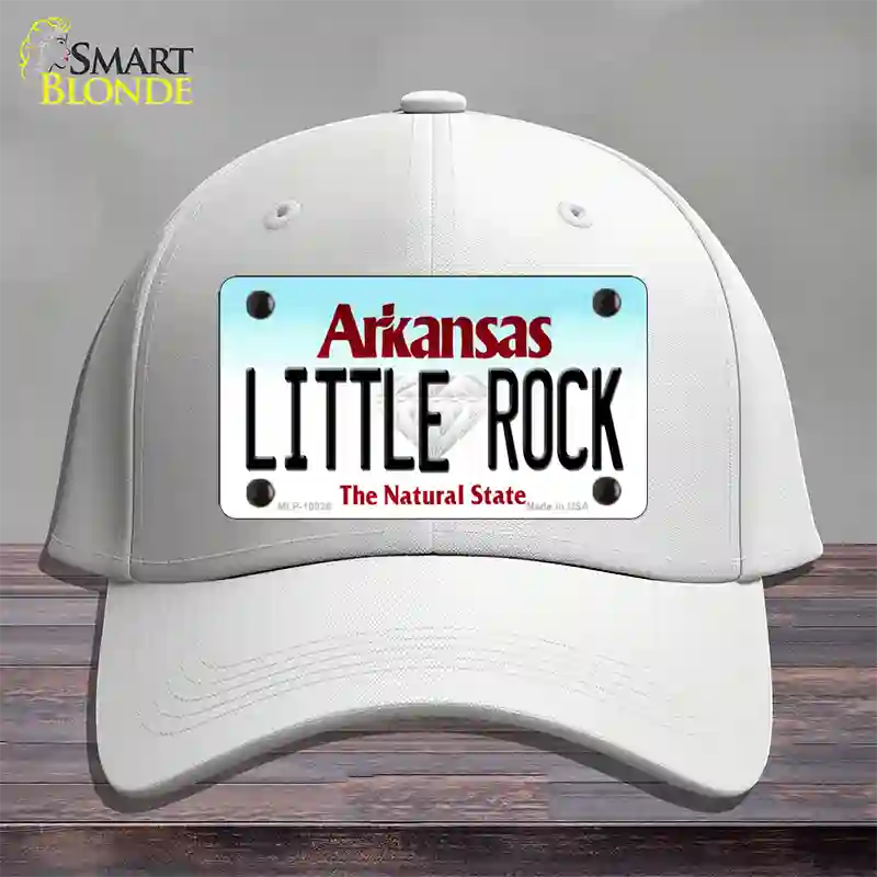 Little Rock Arkansas Novelty License Plate Hat Cotton / White