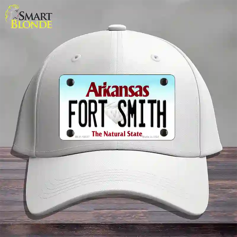 Fort Smith Arkansas Novelty License Plate Hat Cotton / White