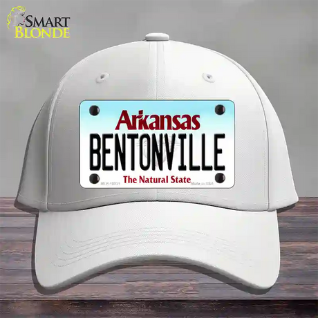 Bentonville Arkansas Novelty License Plate Hat Cotton / White