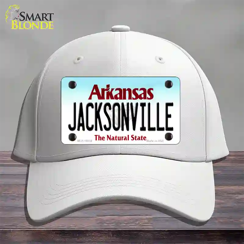 Jacksonville Arkansas Novelty License Plate Hat Cotton / White