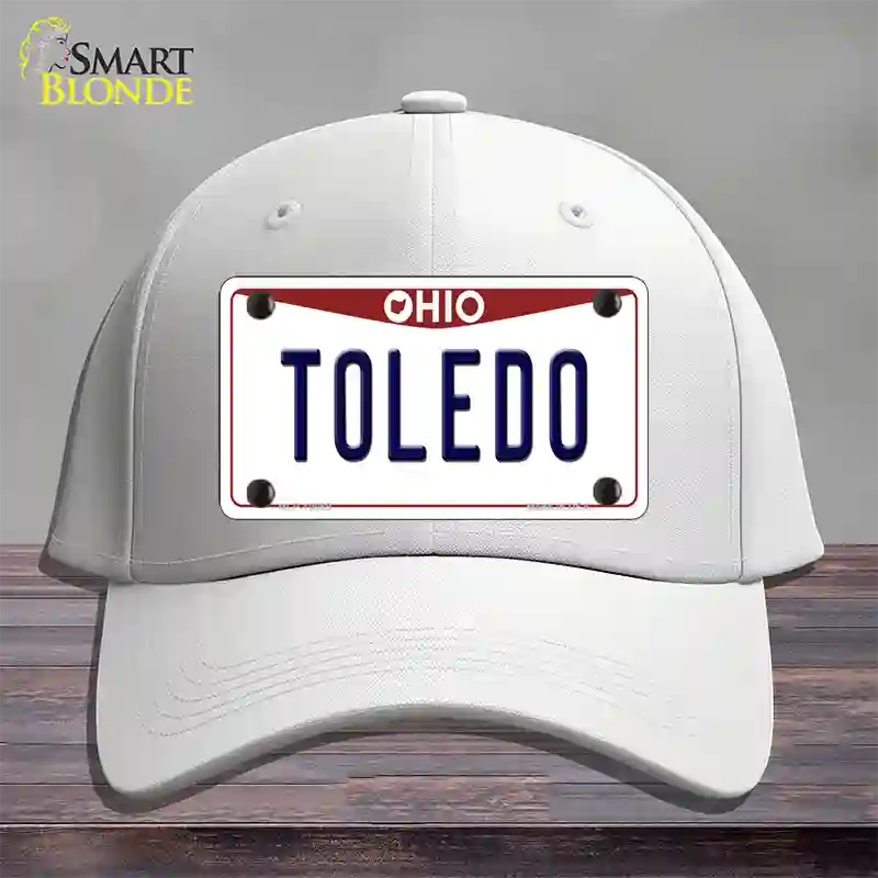 Toledo Ohio Novelty License Plate Hat Cotton / White