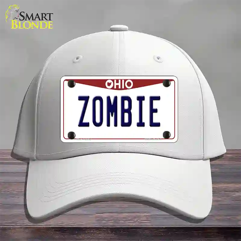 Zombie Ohio Novelty License Plate Hat Cotton / White