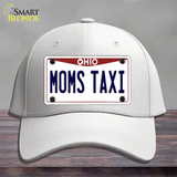 Moms Taxi Ohio Novelty License Plate Hat Cotton / White