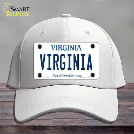 Virginia Old Dominion Novelty License Plate Hat Cotton / White