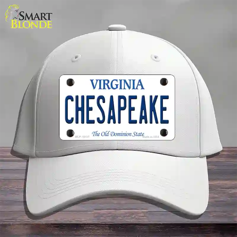 Chesapeake Virginia Novelty License Plate Hat Cotton / White