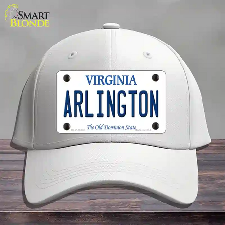 Arlington Virginia Novelty License Plate Hat Cotton / White