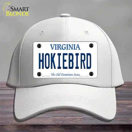 Hokiebird Virginia Novelty License Plate Hat Cotton / White